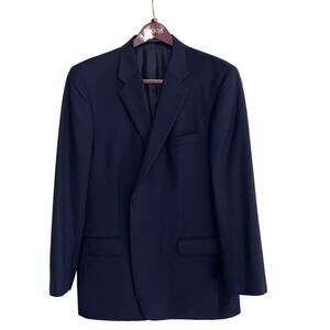 Tasso Elba Men's 100% Wool Sports Coat, Black, 46L